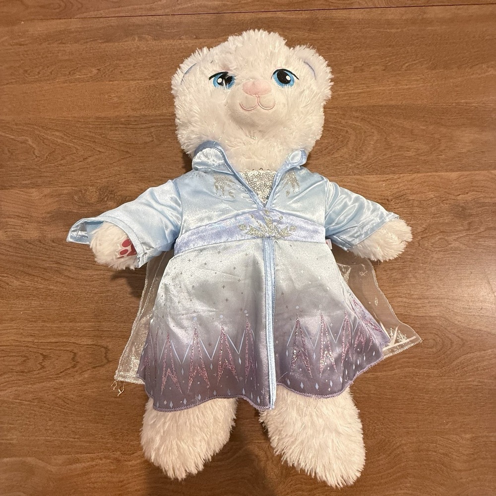Build-A-Bear Disney Frozen Elsa Plush Bear with Dress 17" White